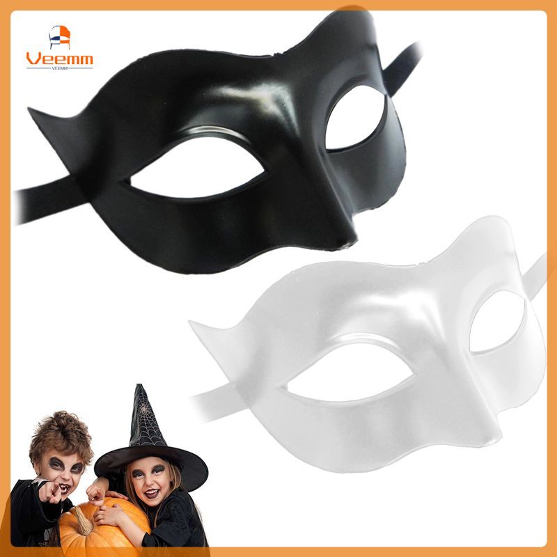 (Hàng Mới Về) Mặt Nạ Hóa Trang Halloween Kiểu Nửa Mặt Bằng Nhựa Pvc