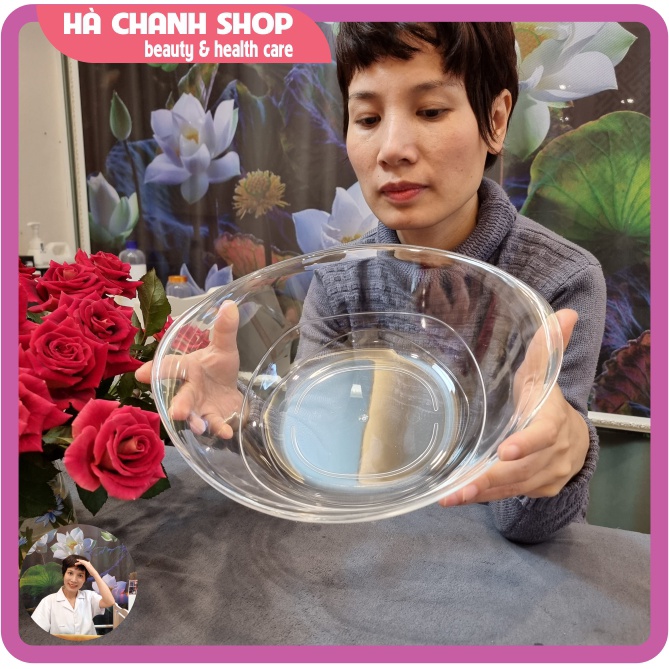 Bát Rửa Mặt Spa Bát Đựng Nước Chậu Rửa Mặt Phong Cách Hàn Quốc Bằng Nhựa Mica Trong Suốt Dày Dặn Đáy Sâu