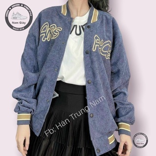 Bomber nhung tăm/ Bomber giá rẻ/ Bomber tím/ áo khoắc thu đông + Tặng kèm tất cổ cao