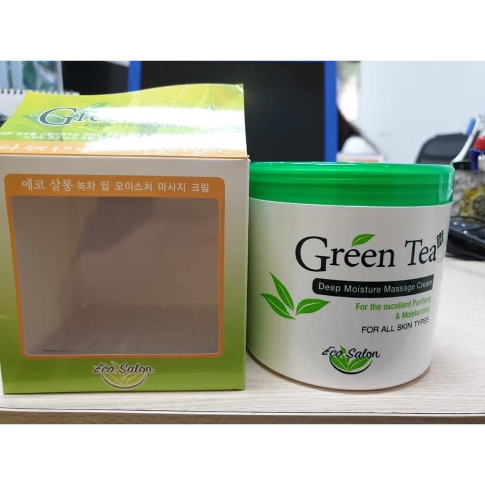 Kem massage green tea, kem mặt trà xanh green tea