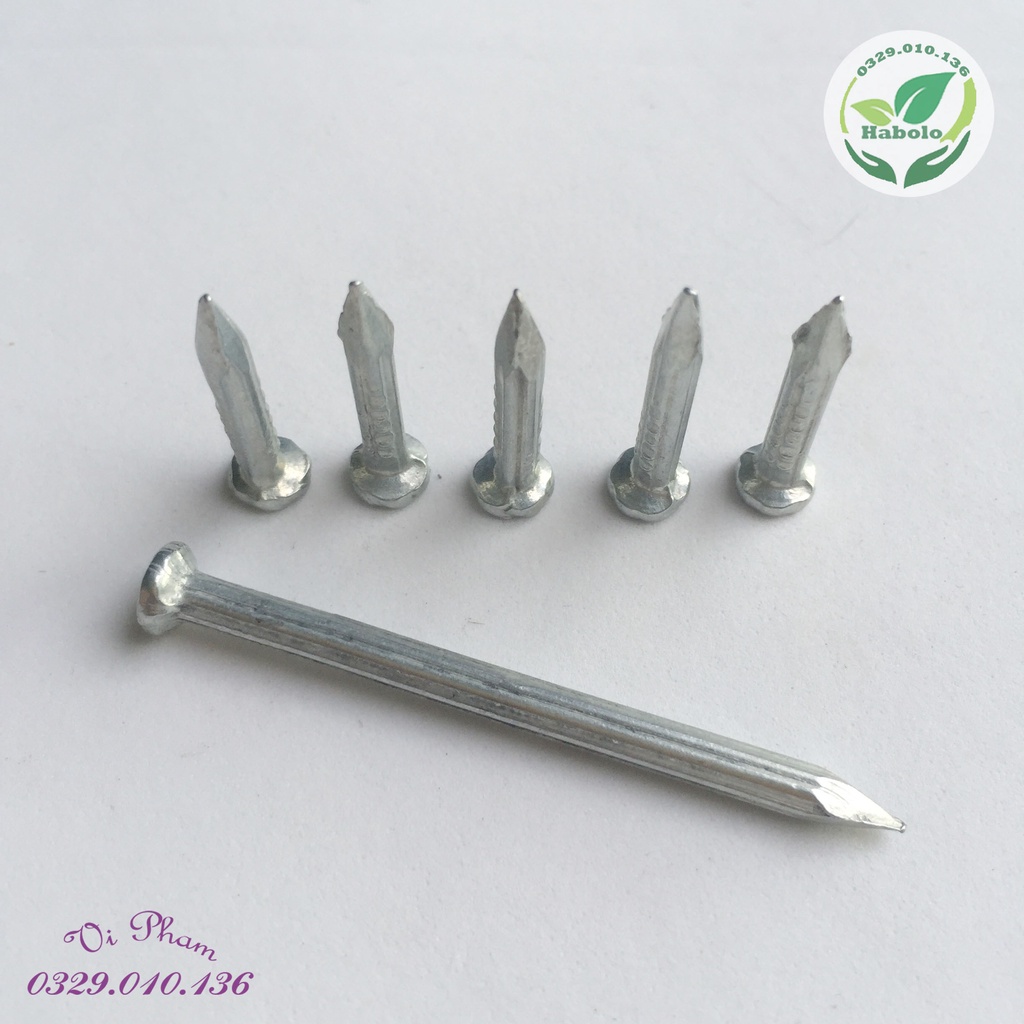 [Bịch 5 cái] Đinh thép dài 4cm(phân) đóng trực tiếp vào tường, bê tông...Dùng treo tranh, vật dụng gia đình.