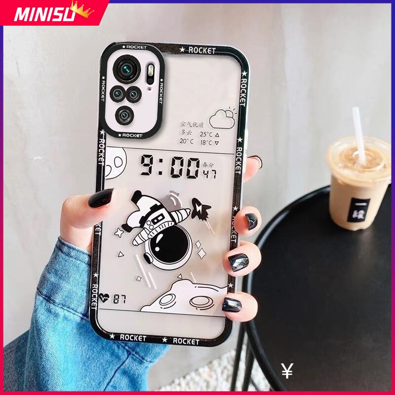 Ốp Điện Thoại Silicon Mềm In Hình Phi Hành Gia Cho Xiaomi Redmi 12C 10A 10 10C 9 9A 9C 9T Note 11 10 9 Pro 9S 10S 11S