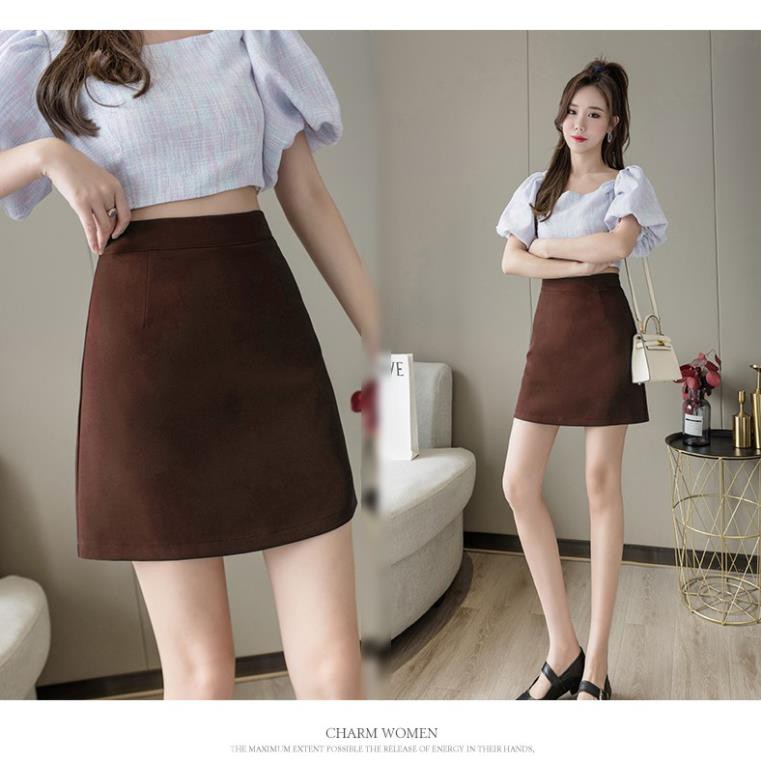 Chân Váy ngắn Chữ A Madela, Váy Ngắn Chữ A trẻ trung Đen Trắng phong cách Công Sở - CVAN01 | BigBuy360 - bigbuy360.vn