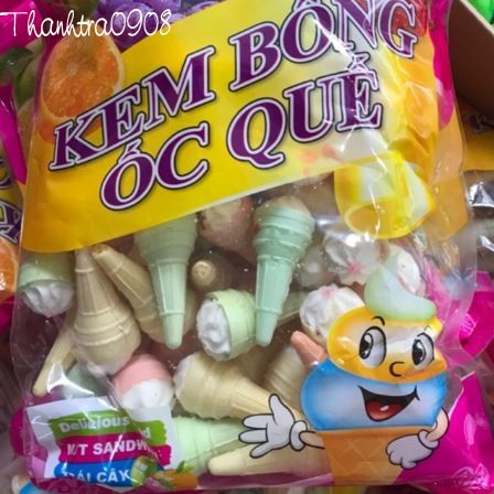 Kem bông ốc quế.