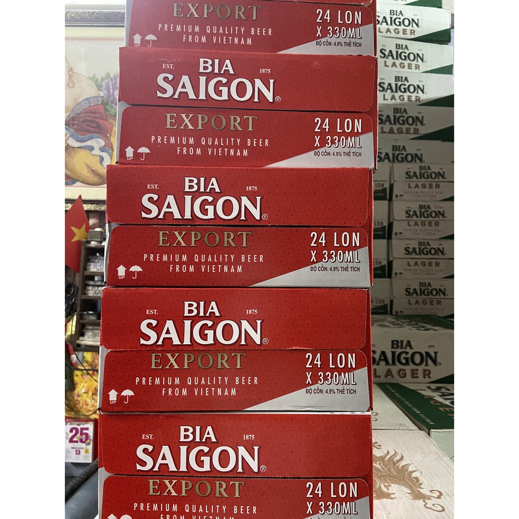 Lon Lẻ Bia Saigon Export - Sài Gòn Đỏ 330ml/Lon