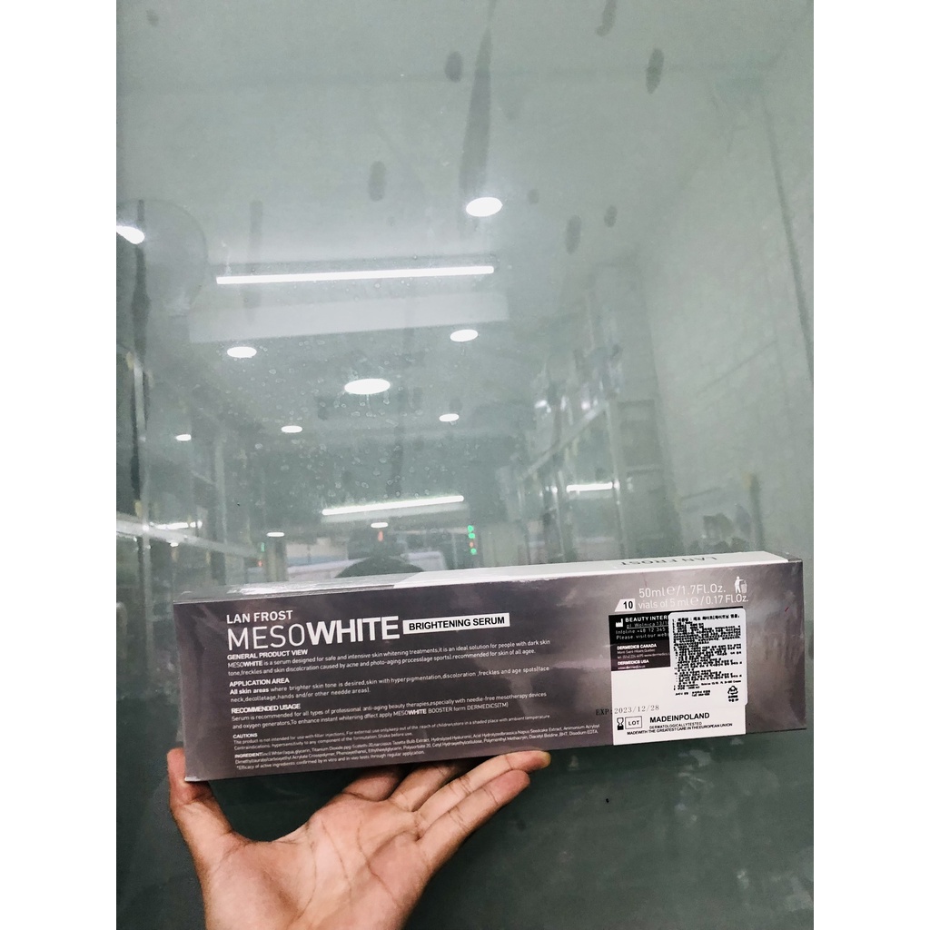 [ Hộp 10 ống] Serum Cấy Phấn Trắng Da Meso White Hàn Quốc