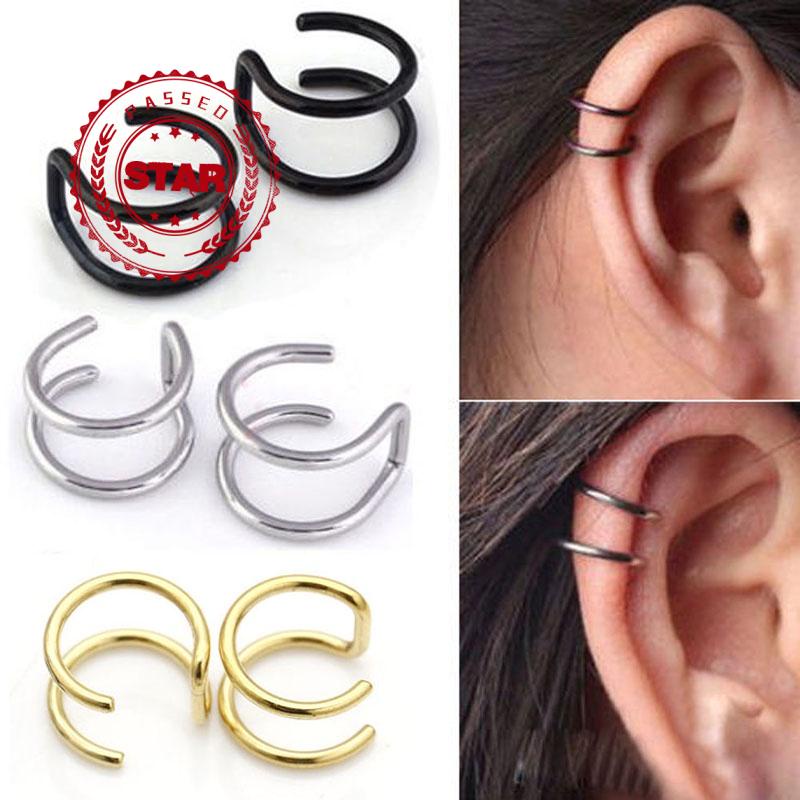 Khuyên Tai/Mũi Giả Màu Bạc Không Xỏ Lỗ C5X3
