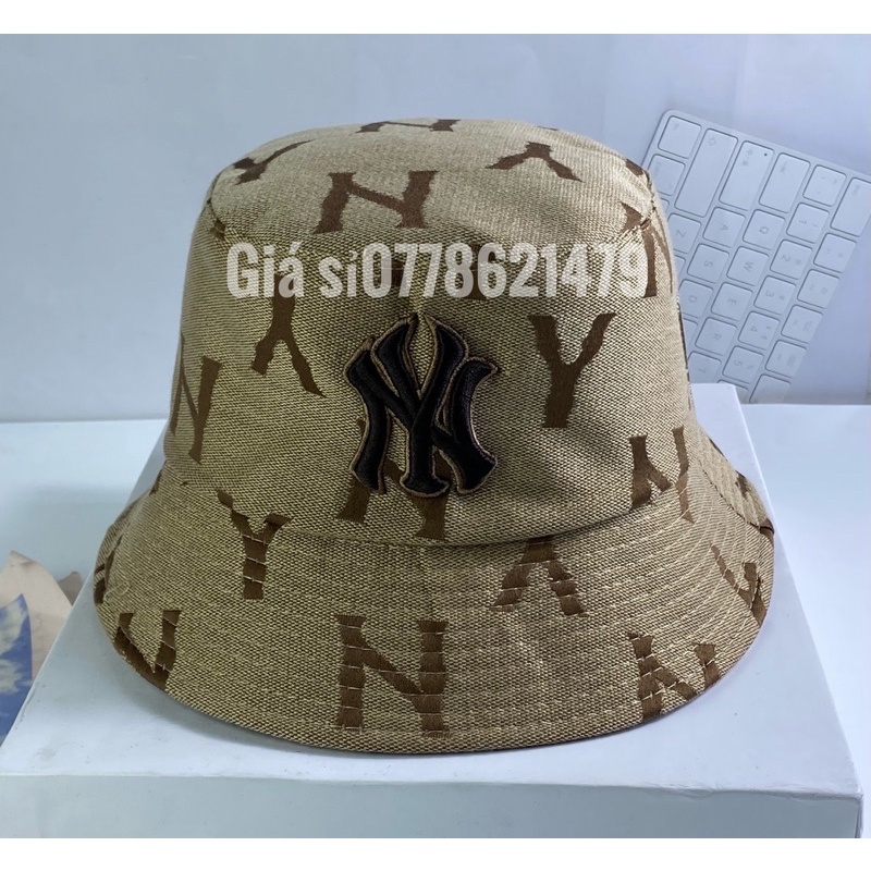 Nón cặp đôi - mũ kết + vành bucket vải dệt nhập ny thêu chữ 2 lớp sành điệu thời trang nữ