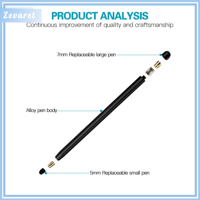 Bút Cảm Ứng 2 Trong 1 Chuyên Dụng Cho Máy Tính Bảng/Điện Thoại Android