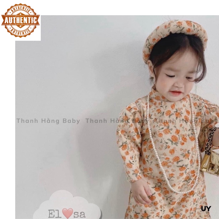 Giao nhanh Áo dài cách tân bé gái họa tiết hoa nhí siêu xinh - Áo dài hoa nhí NDNK