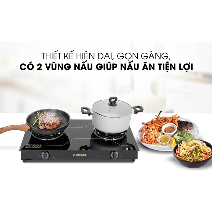 Bếp ga Kangaroo KG516M Chính hãng trưng bày+ tặng dây gas-Bếp tiết kiệm gas