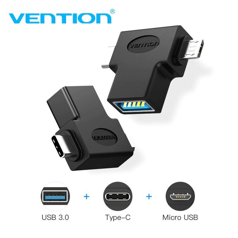 Bộ chuyển đổi USB 3.0 OTG sang Micro USB/ Type-C 2 trong 1