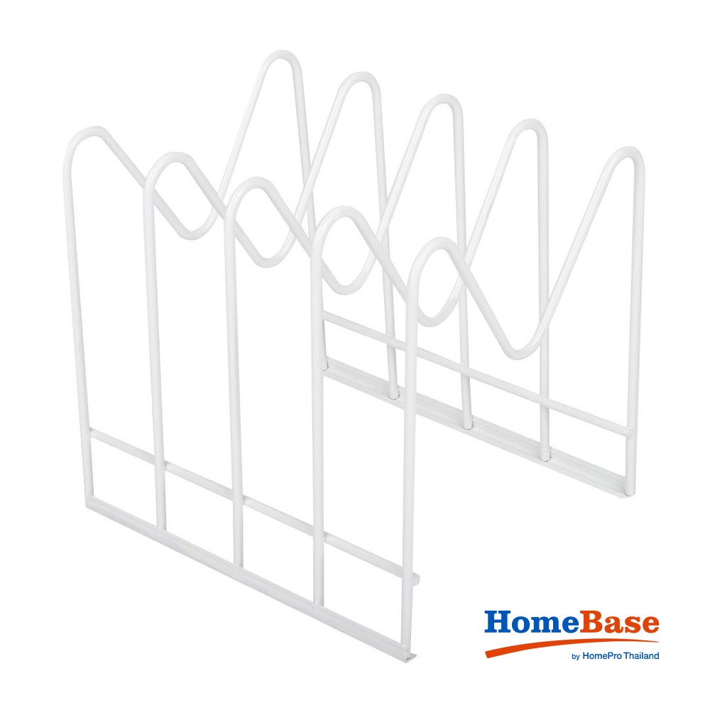 HomeBase KECH kệ đựng chảo nắp nồi bằng thép sơn mạ Thái Lan W19xD23xH21cm