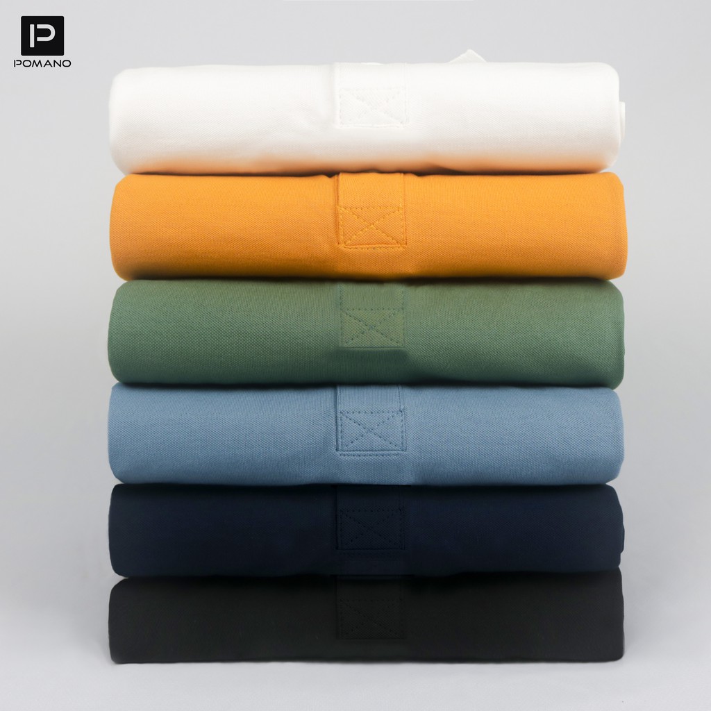 Áo thun Polo nam cổ bẻ BASIC vải Cotton Cá sấu 4 chiều thoáng mát, sang trọng, lịch lãm POMANO | BigBuy360 - bigbuy360.vn