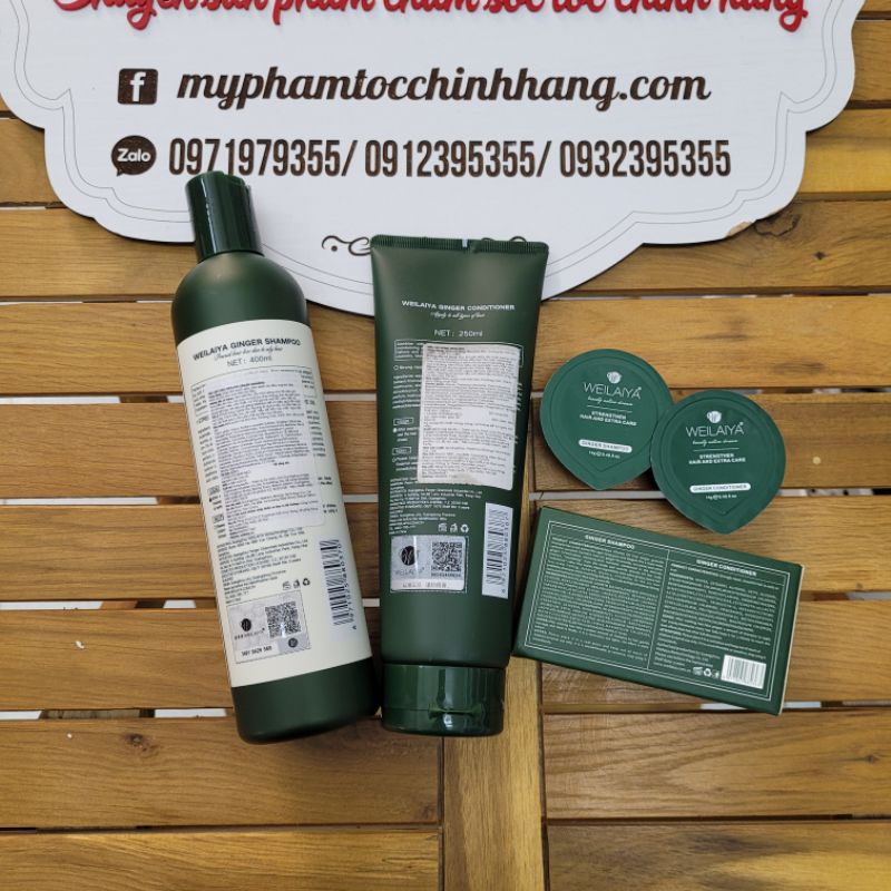 GỘI XẢ GIẢM RỤNG, MỌC TÓC GỪNG 400ML -  250ML