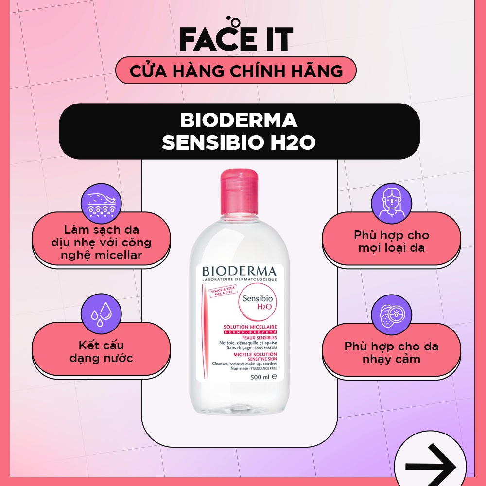 Nước Tẩy Trang Bioderma Dành Cho Da Nhạy Cảm 500ml | BigBuy360 - bigbuy360.vn