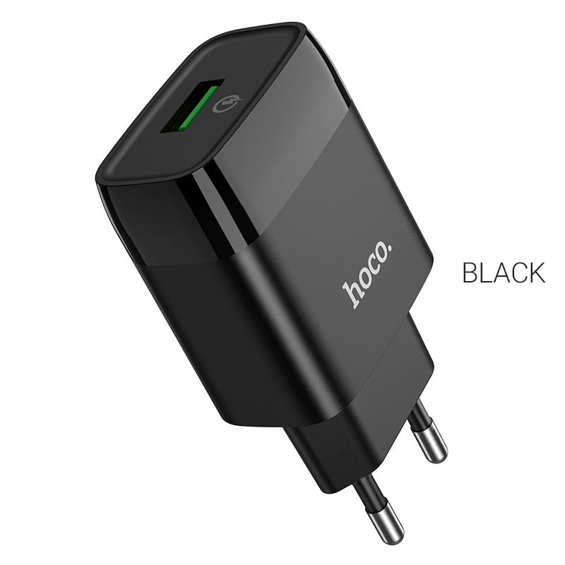 Củ cốc sạc nhanh 18W CHÍNH HÃNG HOCO C72Q 1 cổng USB cho điện thoại iPhone/ Samsung/ Oppo/ Xiaomi/ Huawei/ Vsmart/ Nokia