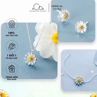 Bộ trang sức bạc hoa cúc họa mi