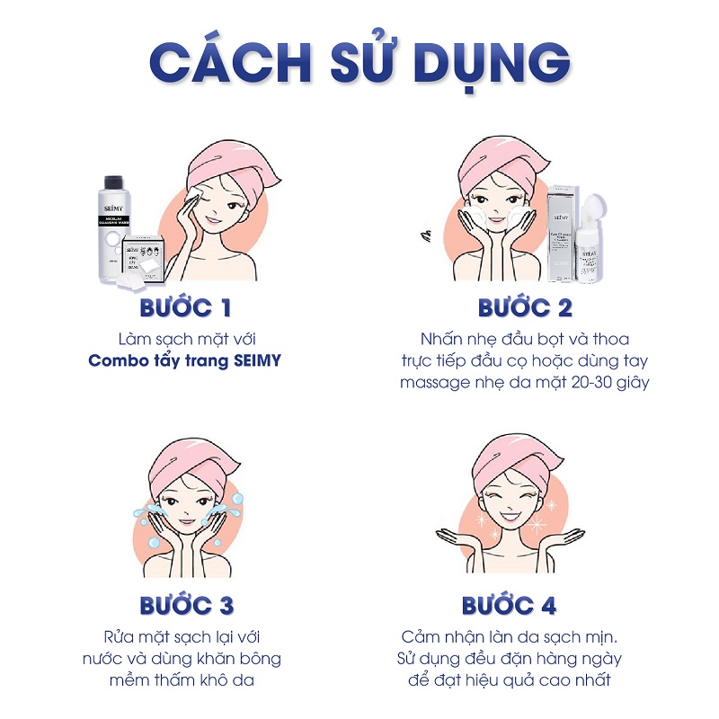 Sữa rửa mặt đầu cọ tạo bọt 2 in 1, SEIMY_ Face Cleaner Foam Collagen, chống lão hóa, chảy xệ. 100% thiên nhiên | BigBuy360 - bigbuy360.vn