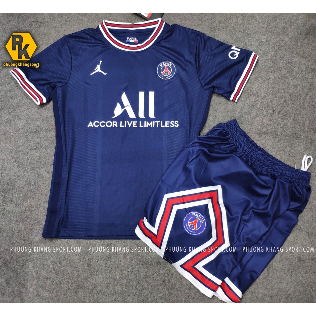 ÁO BÓNG ĐÁ CLB PSG TÍM THAN 2021-22 HÀNG THAILAN