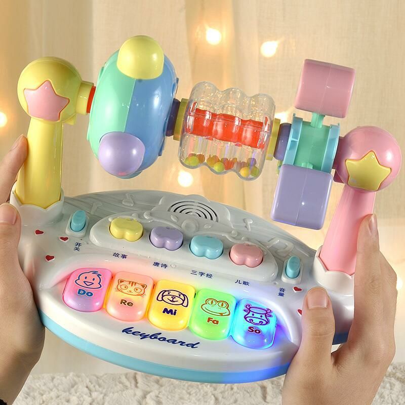 Đồ chơi Đàn piano hình thú có đèn đáng yêu cho bé