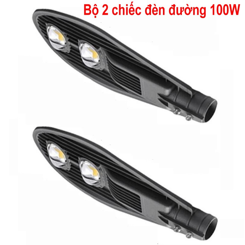 Đèn đường led 100W 2 mắt led, công xuất đủ 100W