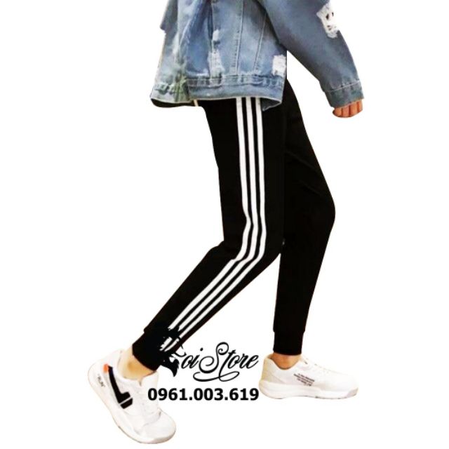 [Mã SKAMSALEP6 giảm 10% TỐI ĐA 100K đơn150K] 40-95kg jogger 3 sọc ống bo NAM NỮ bigsize/quần thể dục | BigBuy360 - bigbuy360.vn