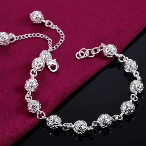 Vòng tay nữ bạc bí ngô bi rỗng tròn 8ly giá sỉ ma bạc s925 bán chạy thời trang hàn quốc SPB-LT115 | BigBuy360 - bigbuy360.vn