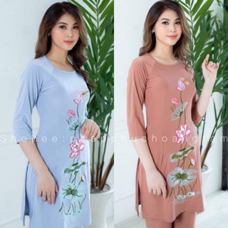 ĐỒ LAM ĐI CHÙA # Cách tân thêu sen