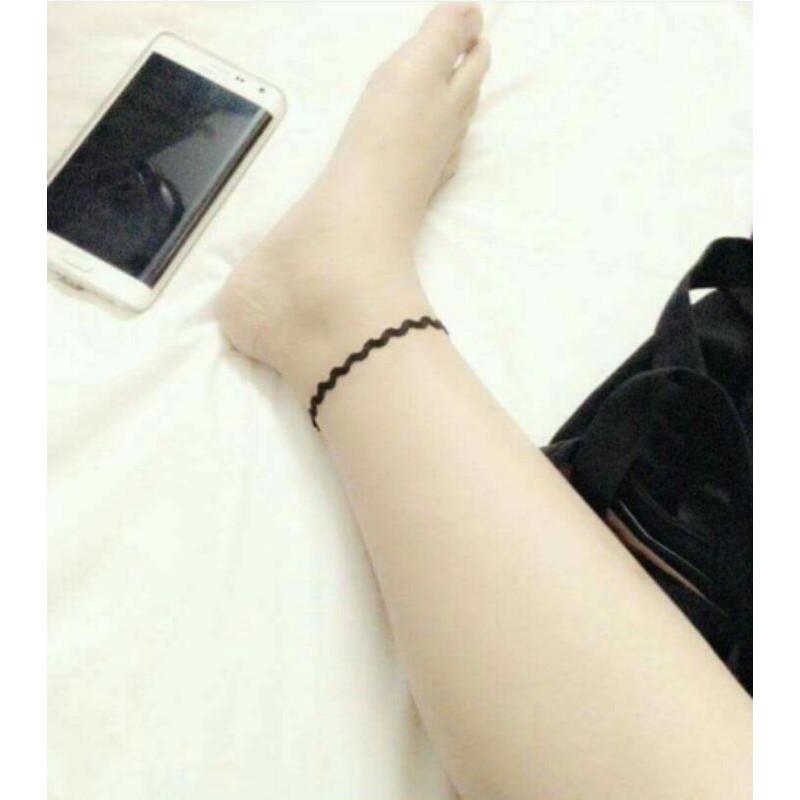 Vòng Chocker chân ren gợn sóng (ảnh thật)