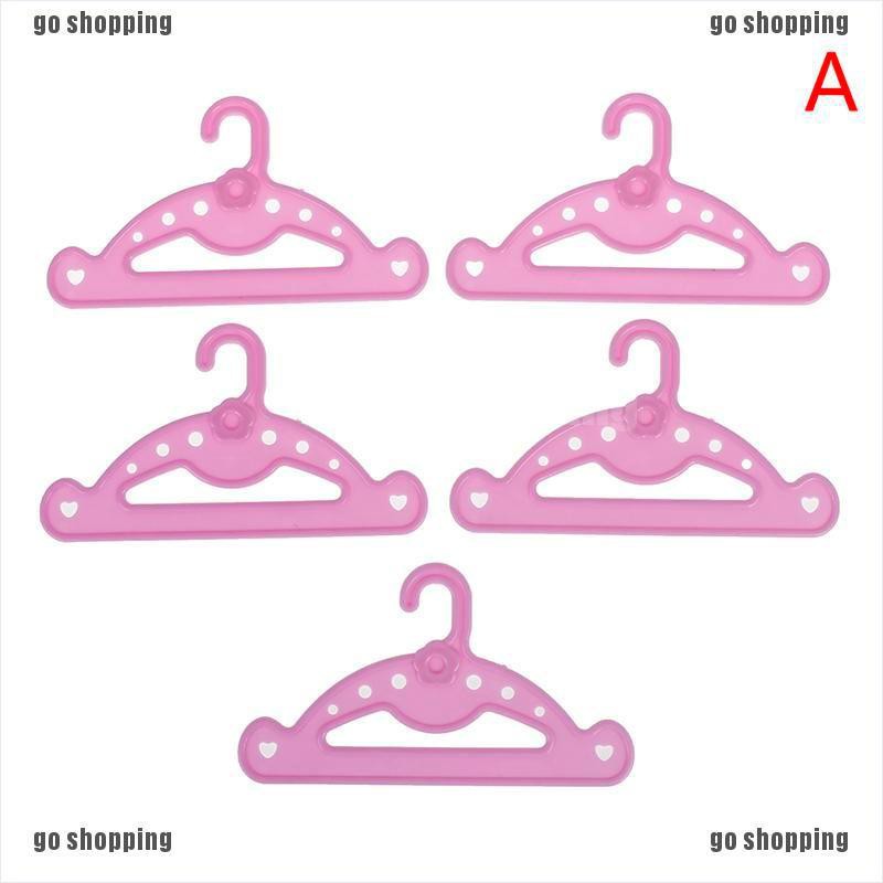 {go shopping}5pcs Hangers doll clothes accessories hanger fit 18 inch doll &amp;43cm doll