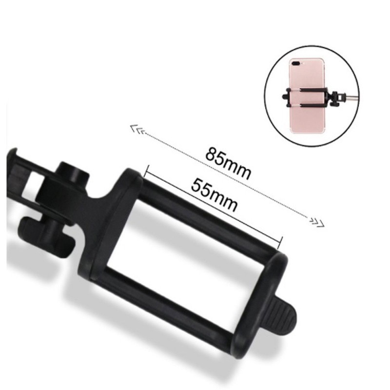 Gậy Tripod Selfie Stick Mini gậy chụp hình Selfie nhám có 3 chân tặng kèm nút điều khiển từ xa Bluetooth Chammart