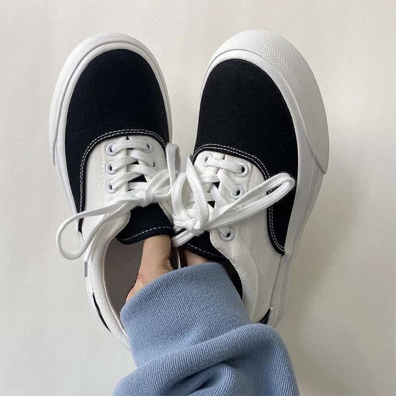 Giày Thể Thao Nam Nữ Basic Vải Canvas Đế Bằng Unisex Giày Sneaker Nam Ulzzang  GVANS01-Molita