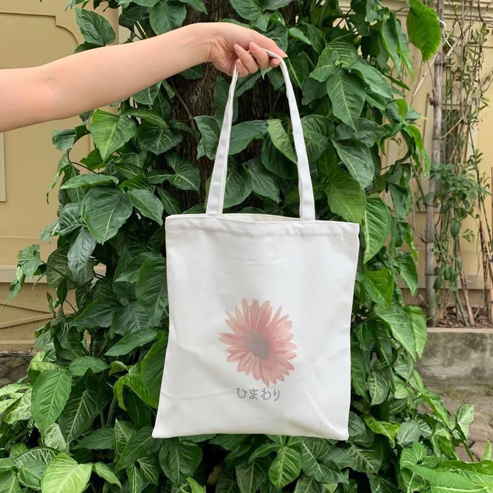 Túi Tote vải Canvas in hình vui nhộn, cute