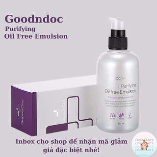 Sữa Dưỡng Ẩm , Sáng Da GoodnDoc Purifying Oil Free Emulsion 120ml