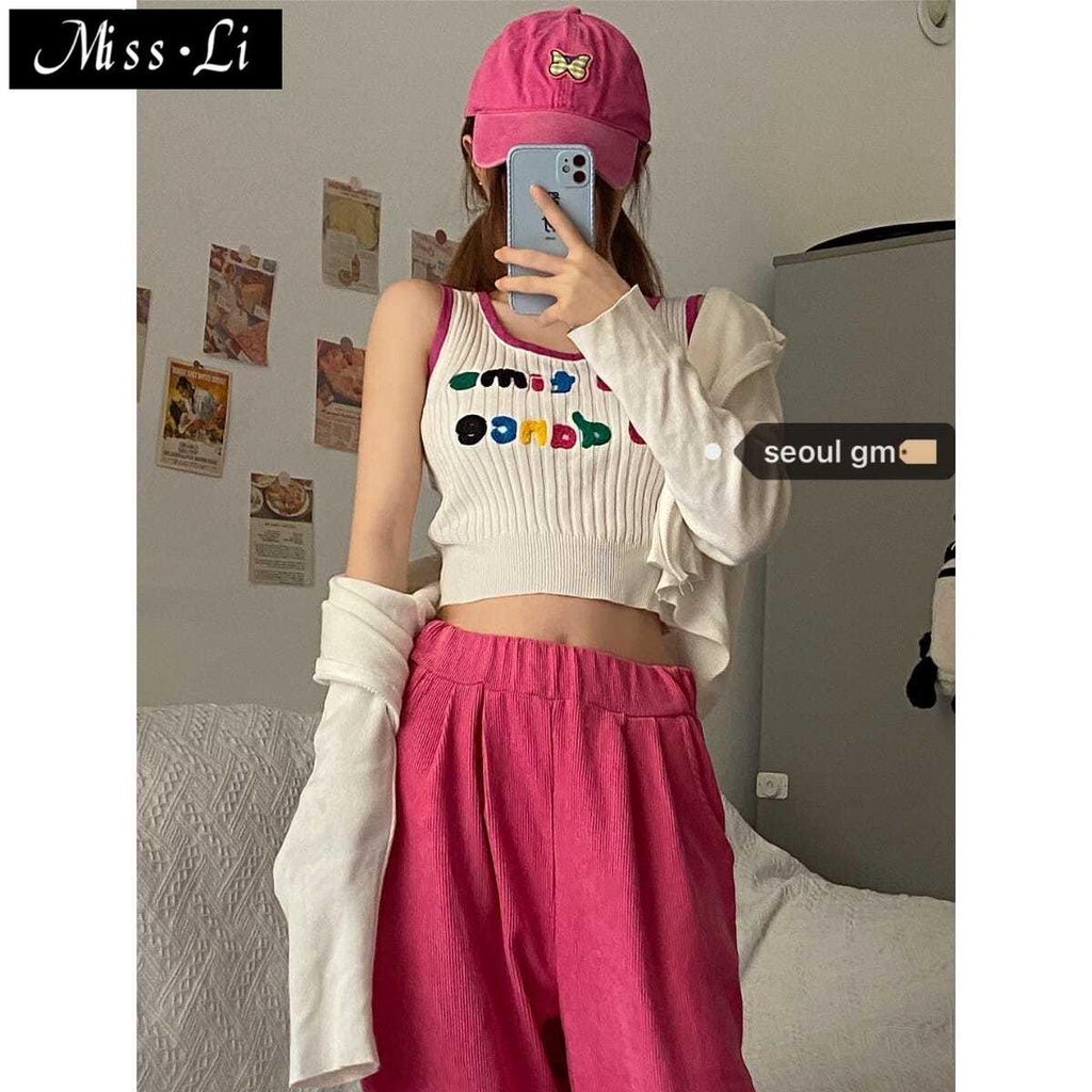 Áo Hai Dây Dệt Kim Dáng Ôm Phong Cách Hàn Quốc Mẫu Mới Thời Trang Mùa Hè 2022 Dành Cho Bạn Nữ