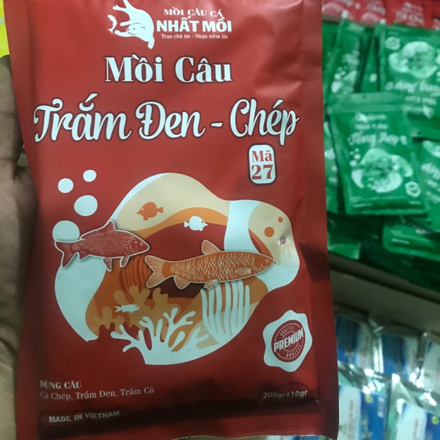 Mồi câu trắm đen chép nhất mồi