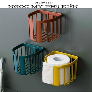 Giỏ nhựa dán tường đựng giấy vệ sinh Giỏ đựng đồ trong phòng tắm