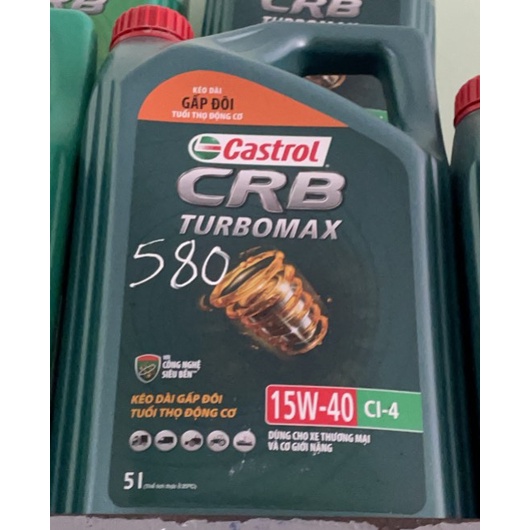 Nhớt Castrol CRB TurboMax 15w40 CI-4 5 LÍT