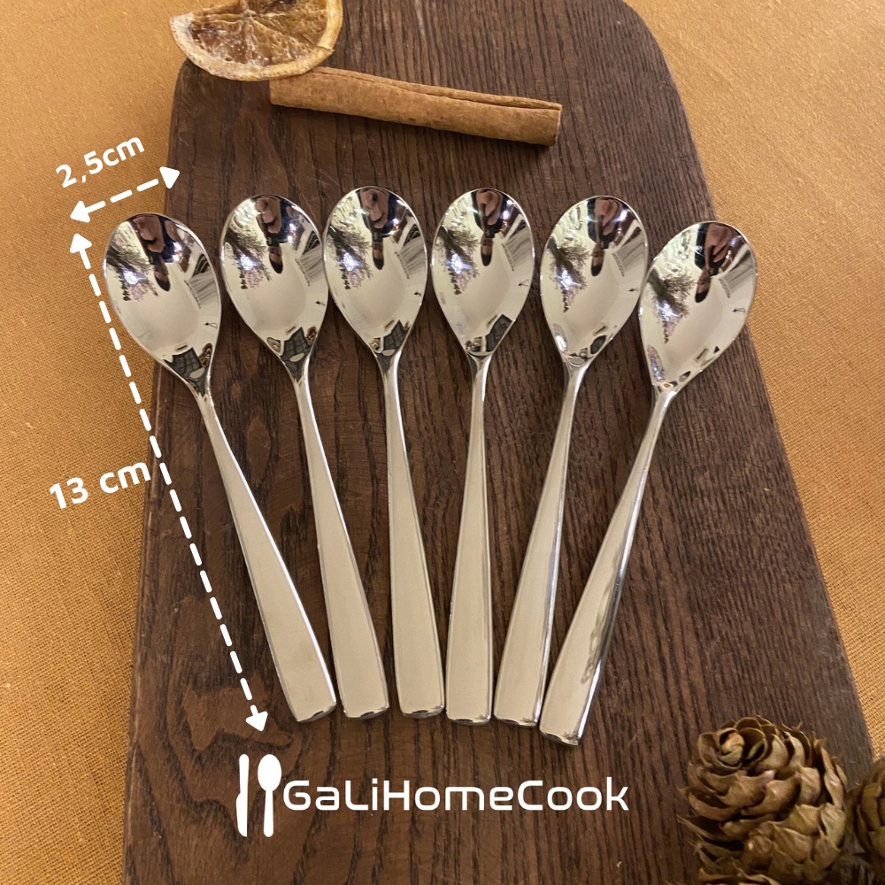 Thìa cà phê (cafe) cán ngắn inox 304 SOLA phong cách Châu Âu cao cấp | GaliHomecook Teaspoon BH9