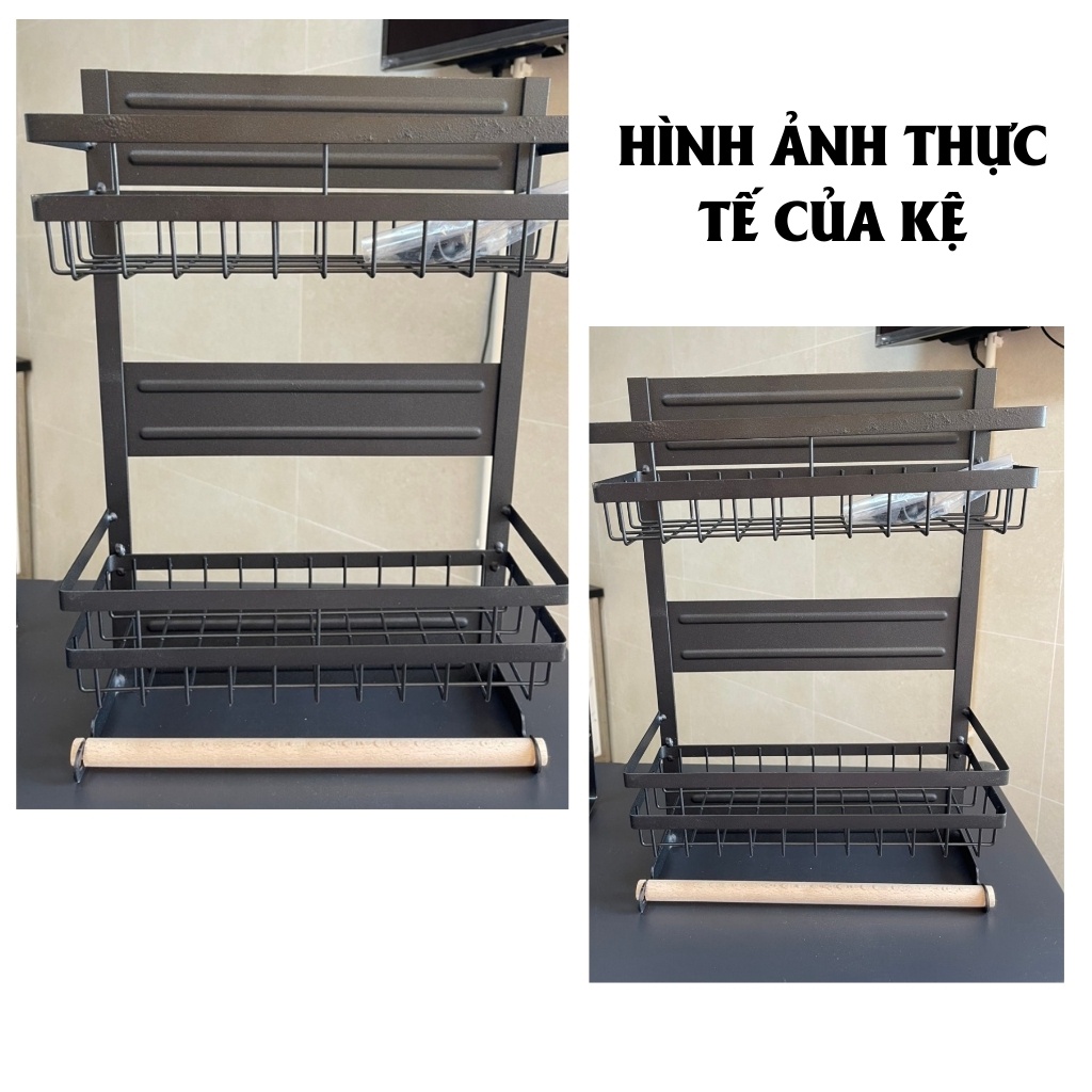 GIÁ kệ treo tủ lạnh hít nam châm chắc chắn kệ đa năng thép CARBON