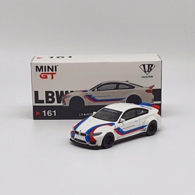 Xe Mô Hình BMW M4 W/M Stripe 1:64 MiniGT ( Trắng )