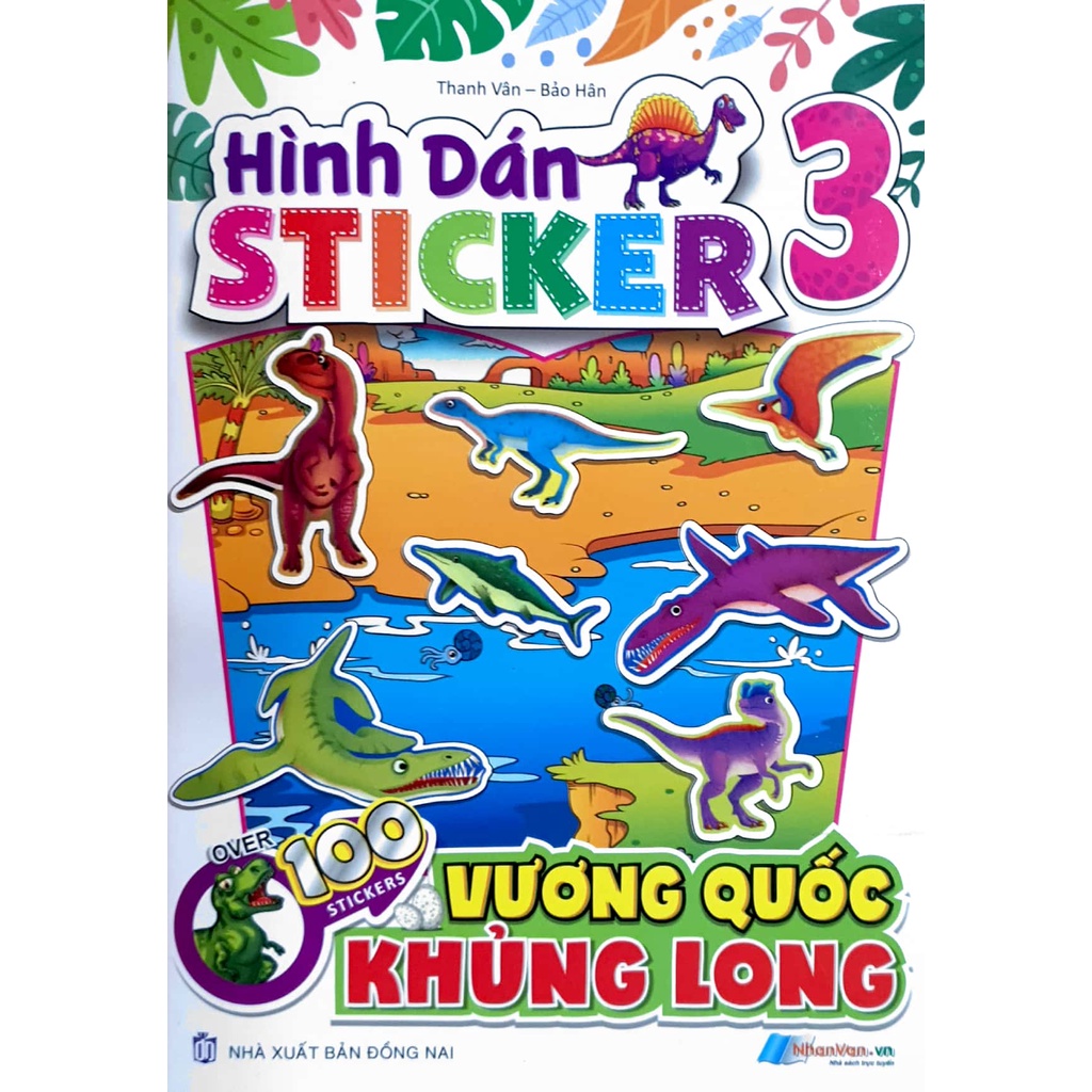 Sách - Hình dán Sticker Vương Quốc Khủng Long