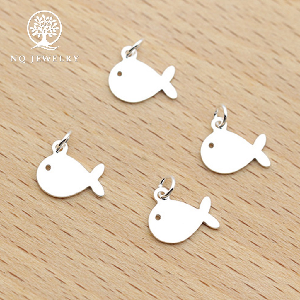 Charm bạc hình cá voi treo - NQ Jewelry