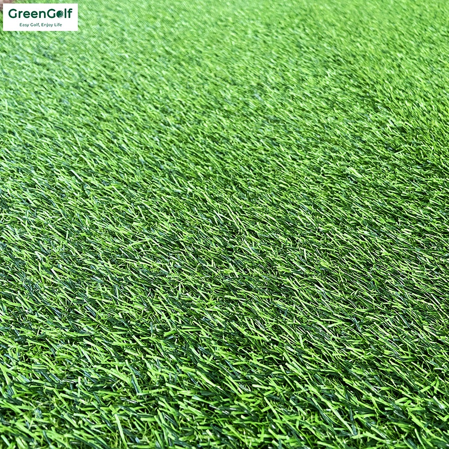 Thảm Cỏ Nhân Tạo Trải Sàn Kích Thước 3mx3m Nguyên Tấm/ Đế Cao Su Dày/ Sợi Cỏ Dài 2cm Chống UV, Có Lỗ Thoát Nước