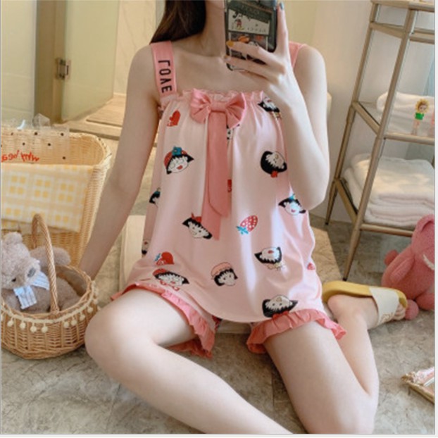 Bộ Ngủ Đẹp [FREESHIP] Bộ Ngủ Áo 2 dây cute Siêu Đẹp Siêu Rẻ | BigBuy360 - bigbuy360.vn