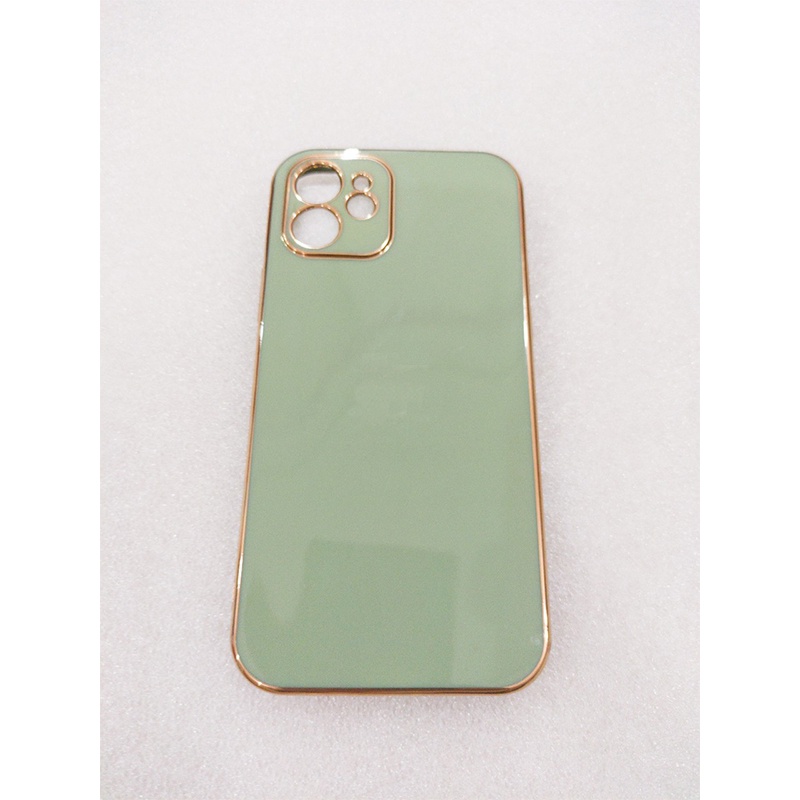 Ốp lưng  full viền vuông, viền si dẻo mạ vàng cao cấp cho điện thoại X/Xsmax/11/11pro/12/12promax/13/13promax