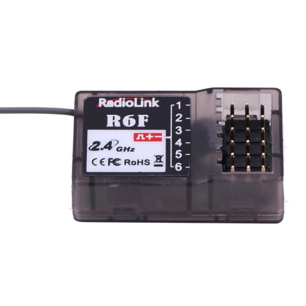 Đầu nhận tín hiệu RadioLink R6F 2.4Ghz 6CH 2018 RC cho bộ truyền phát RC6GS RC4GS RC3S RC4G T8FB