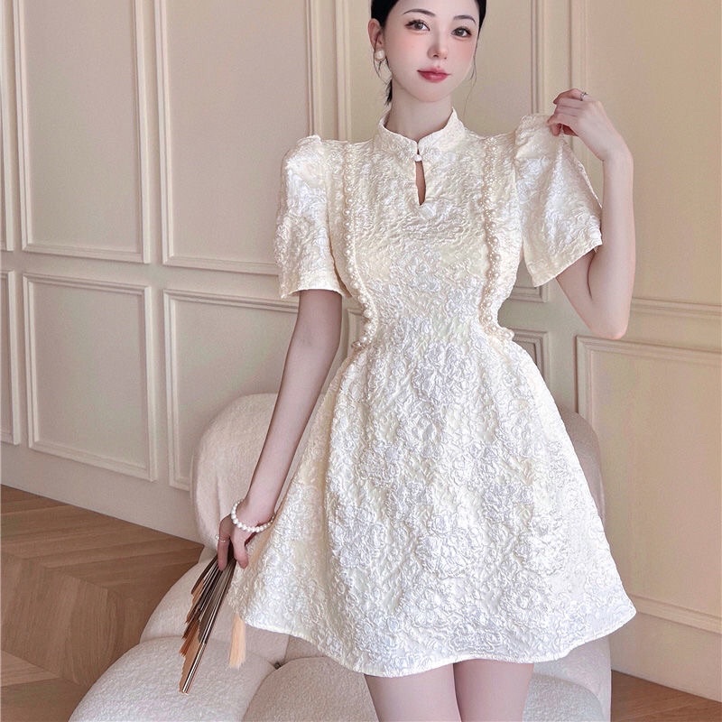 Đầm tay bồng xoè tiểu thư