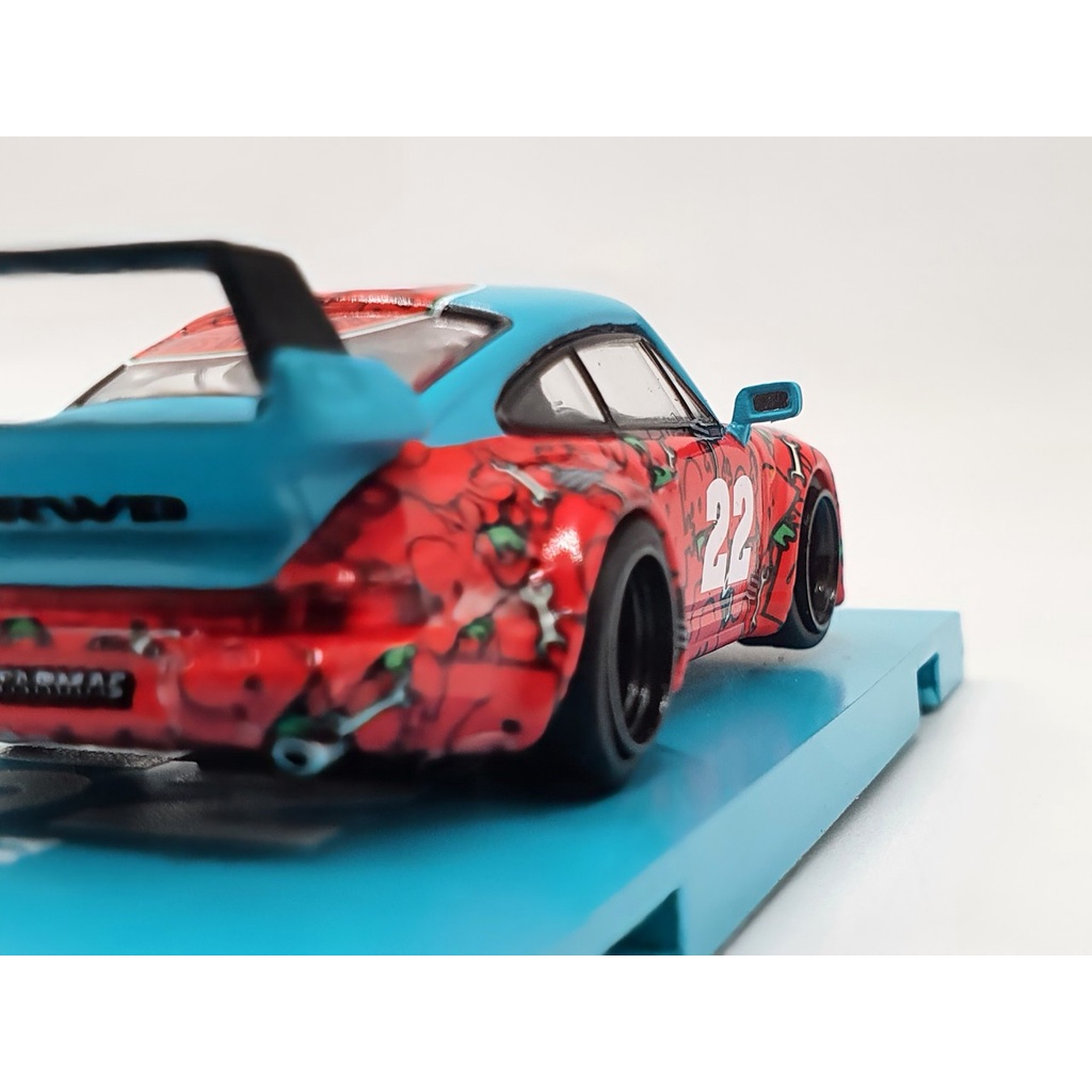Xe Mô Hình Porsche RWB 964 Mr.Men Little Miss Mr.Strong 1:64 Tarmac Works